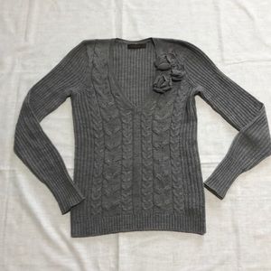 The Limited Gray sweater medium